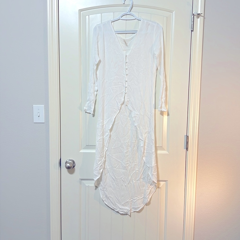 High low duster top